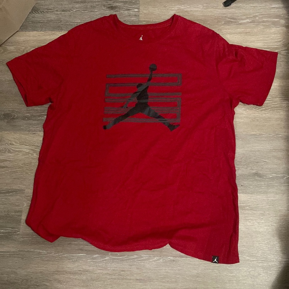 Red Jordan shirt